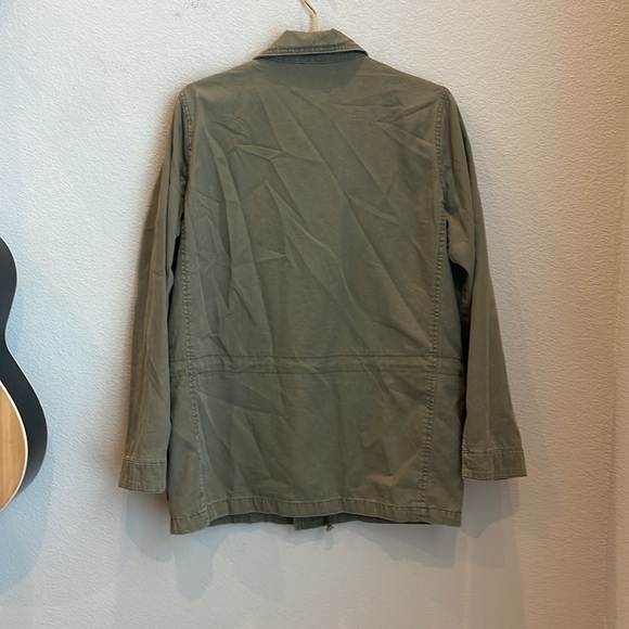 Ecote Zip Front Woven Utility Jacket Size Large - Picture 8 of 9